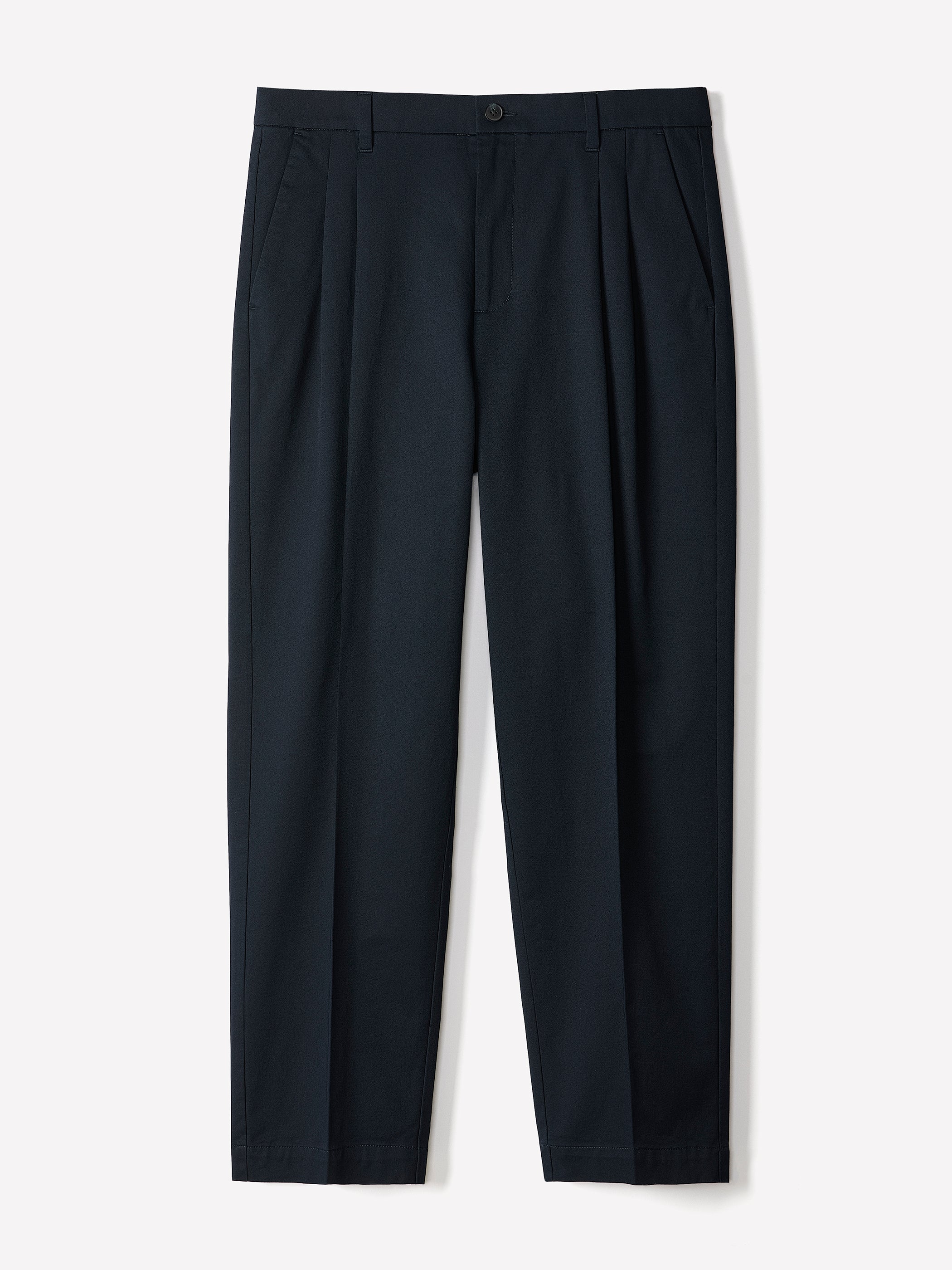 Loose Straight-Leg Pleated Pant