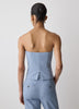 Woven Stretch Fitted Sleeveless Top