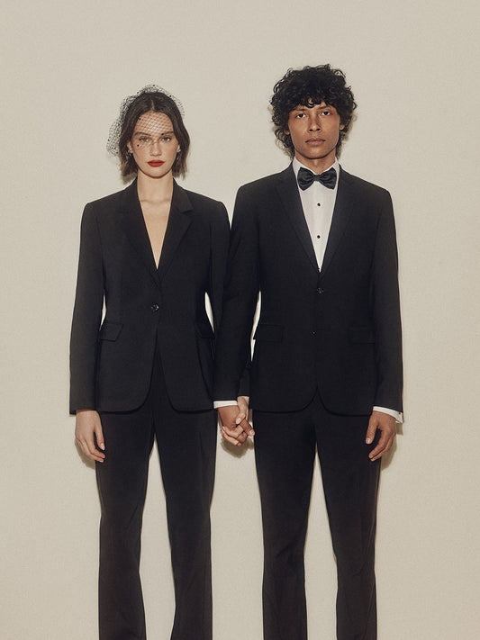 Tailored Fit Wool-Blend Essential Pant