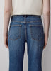 Woven Denim Pant High Rise Wide Leg