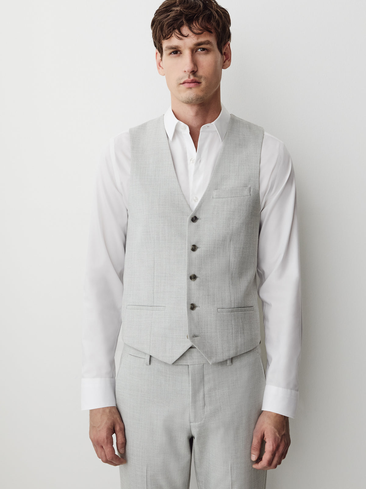 Essential Light Grey Suit Vest