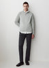Long-Sleeve Half-Zip Mock-Neck Sweater