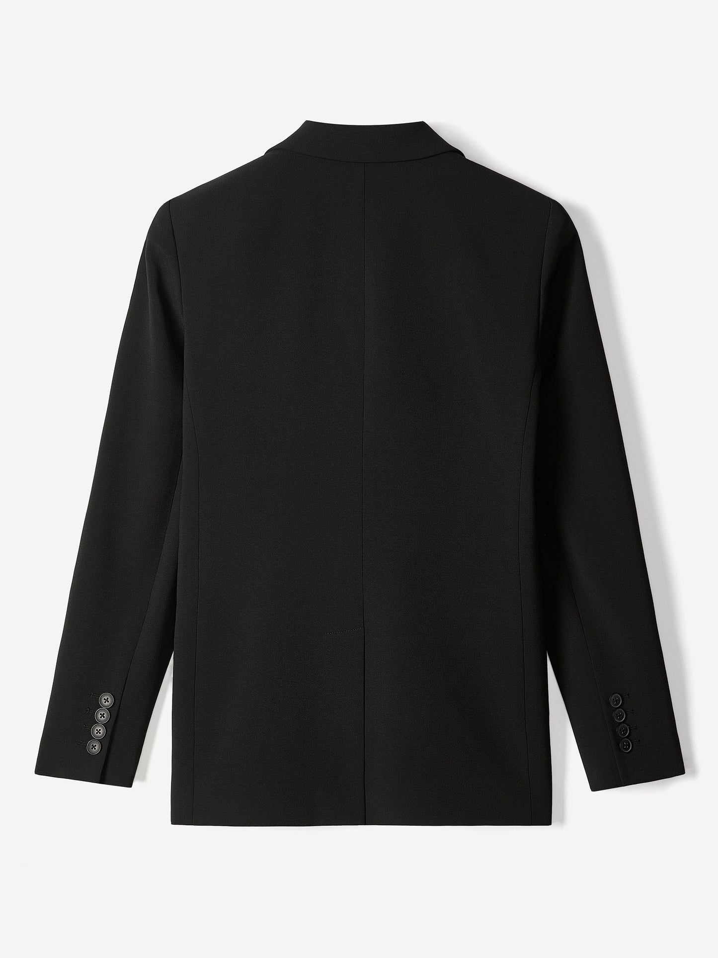Relaxed-Fit Two-Button Twill Blazer