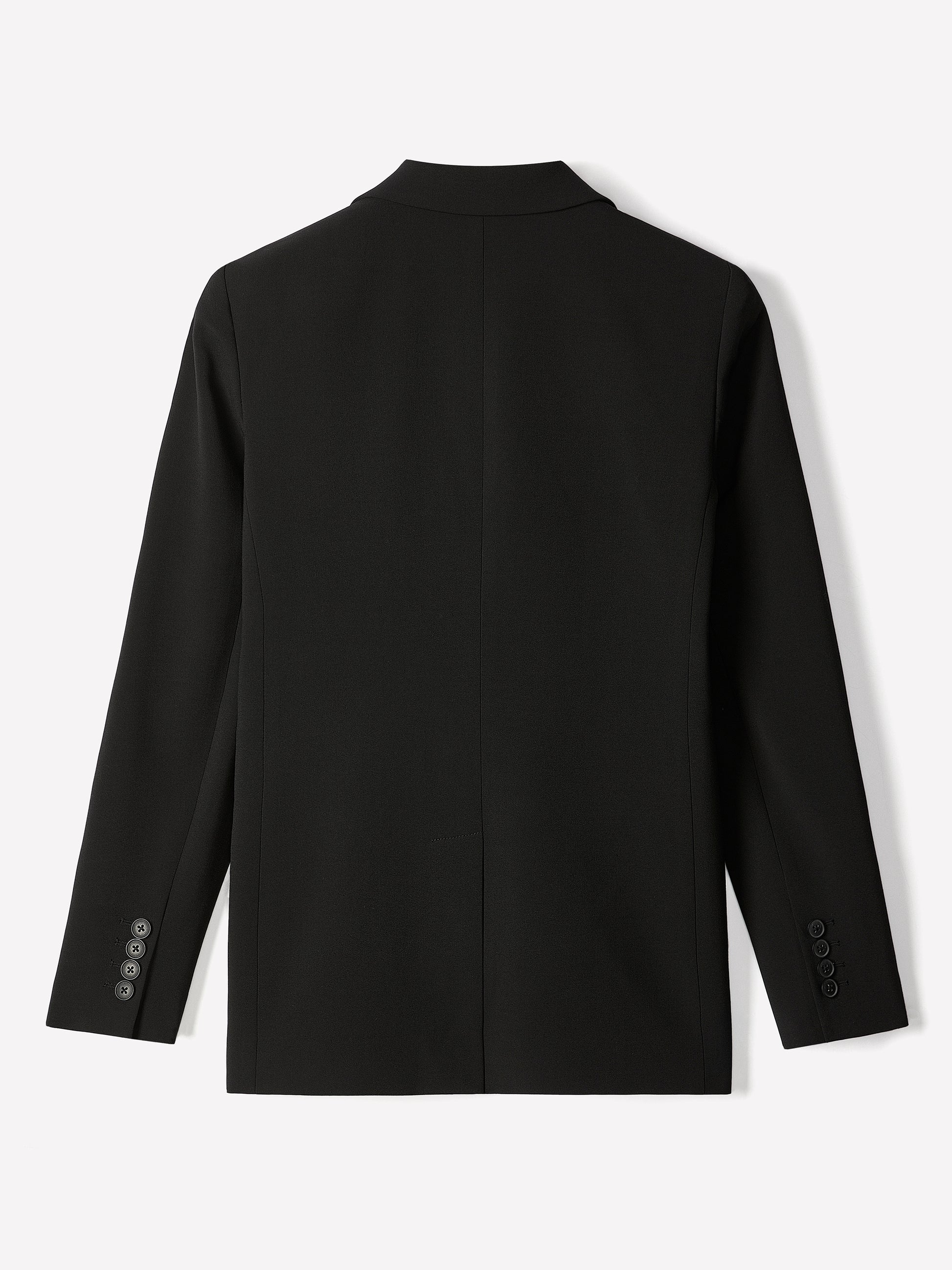 Relaxed-Fit Two-Button Twill Blazer