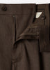 Linen-Blend Pleated Shorts