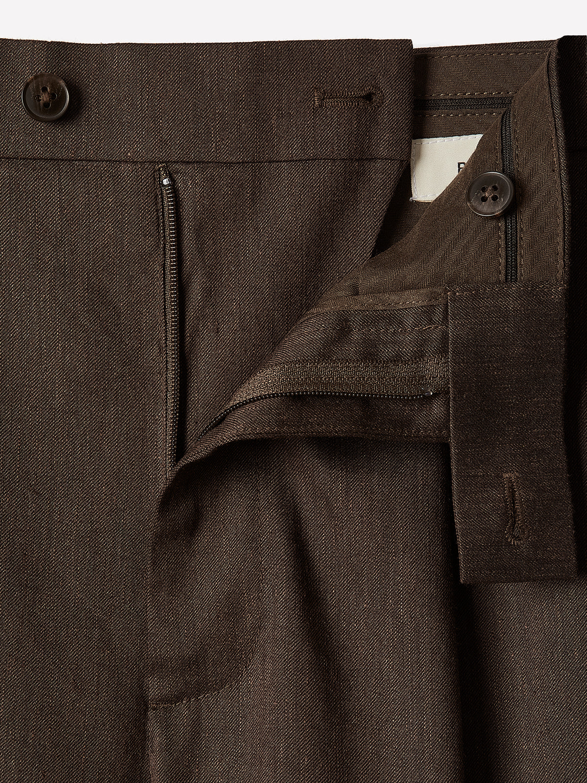 Linen-Blend Pleated Shorts