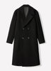 Double Breasted Topcoat Wool Blend