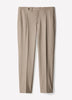 Tapered Taupe Pinstripe Woven Pant