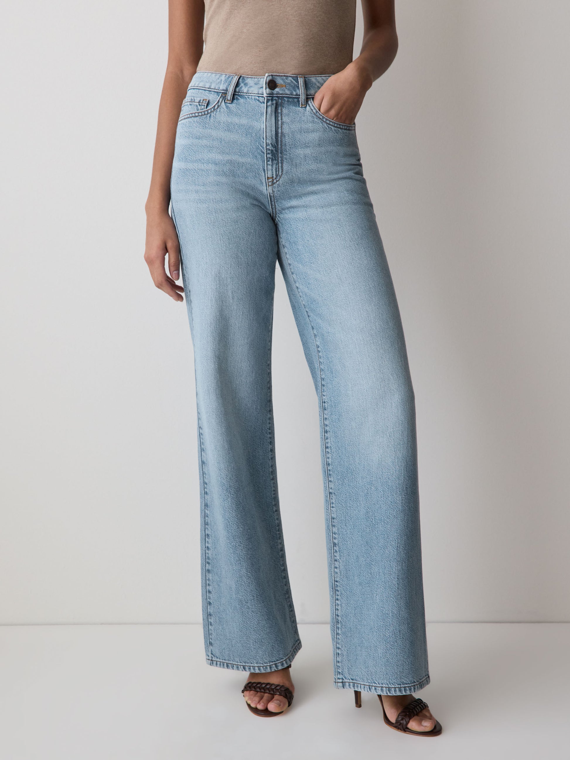 High-Rise Wide-Leg Jeans