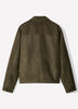 Woven Faux Suede Shacket Jacket