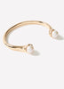 Open Cuff Bracelet With Pearls