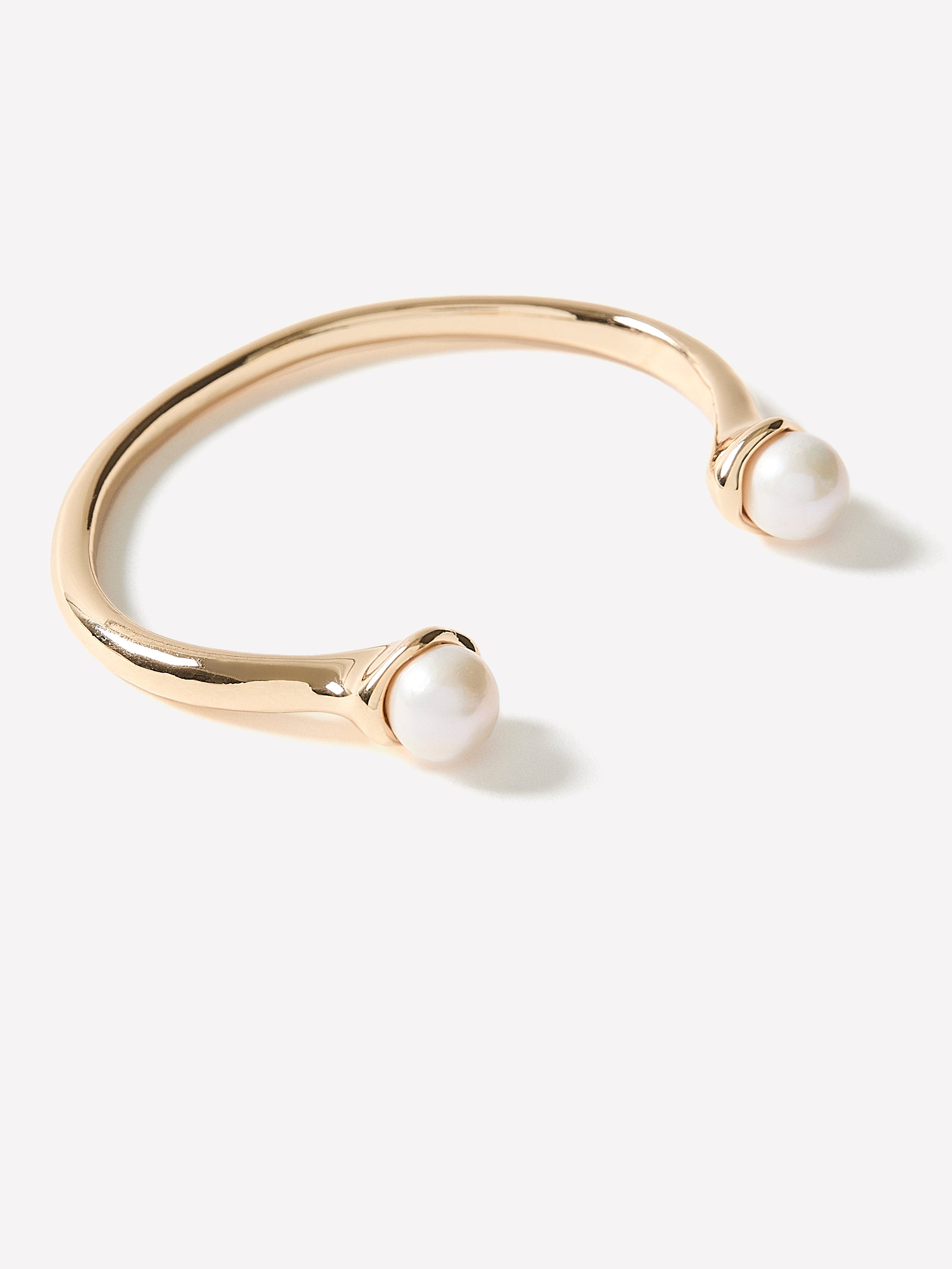 Open Cuff Bracelet With Pearls