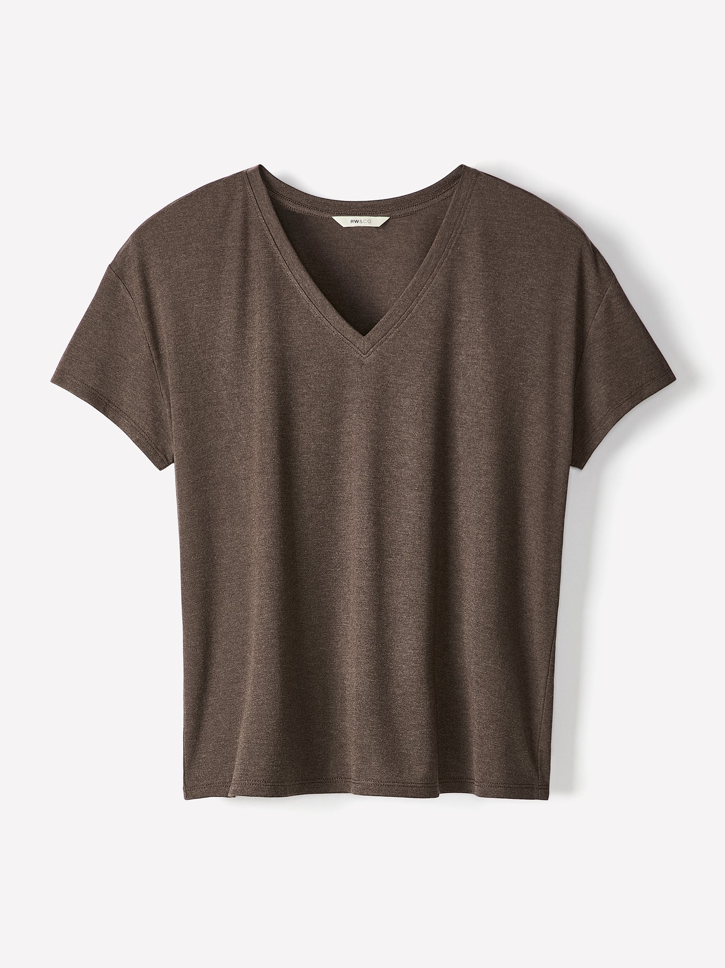 V-Neck Silk-Blend Tee