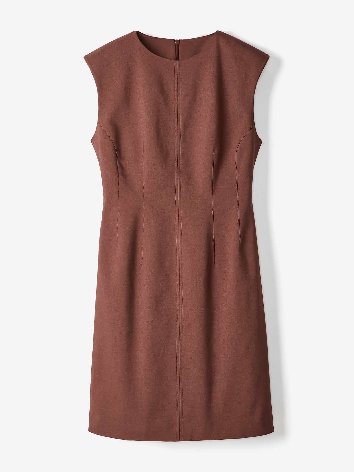 Sleeveless Crew-Neck Mini Dress