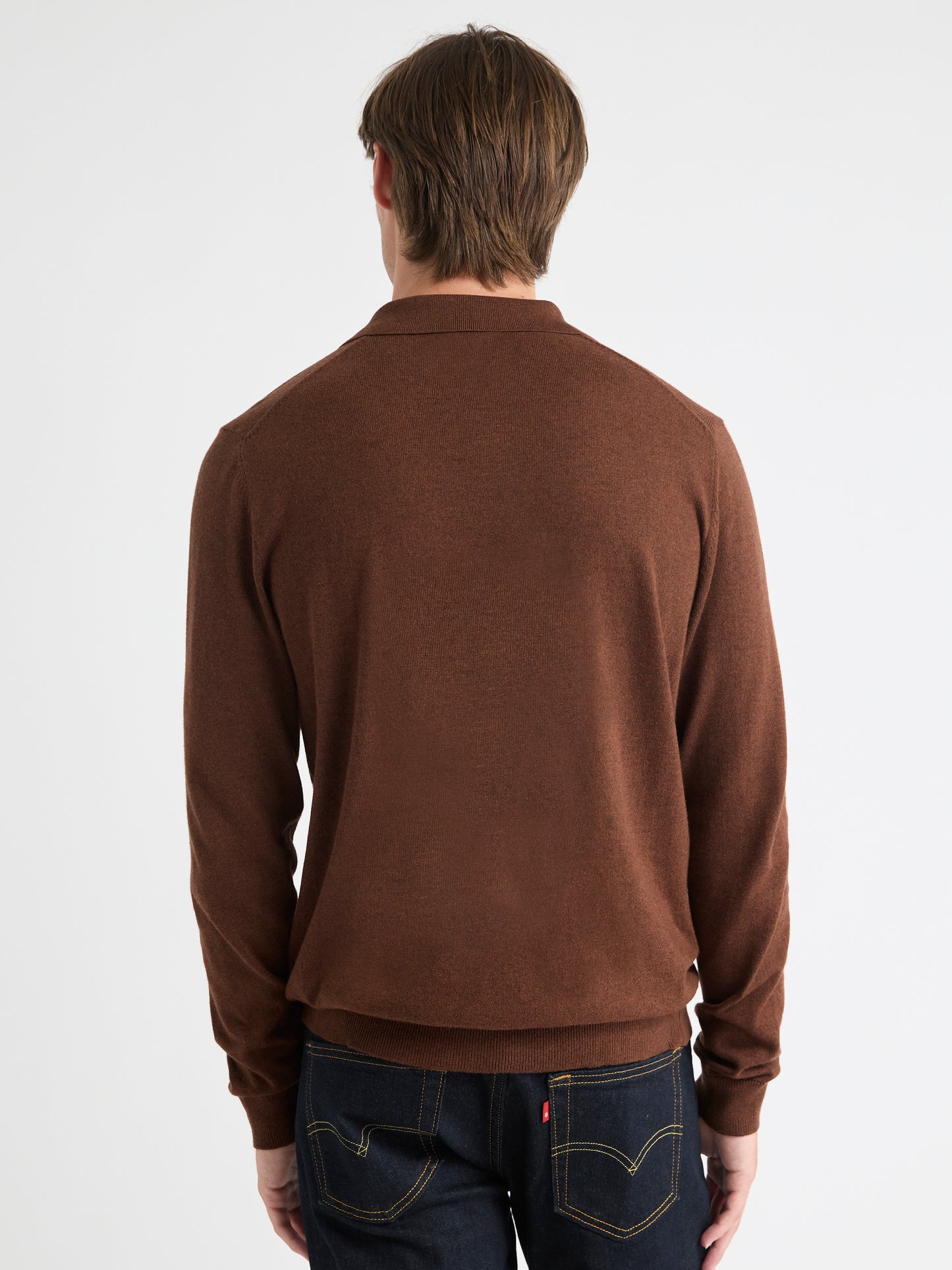 Pull à Manches Longues avec Col Johnny