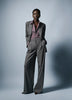 Woven Stretch Classic Relax Blazer with Double-Breasted Closure
