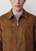 Woven Mens Jacket Faux Suede 100% Polyester