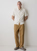 Men's Knit Short Sleeve Shirt Cotton Blend