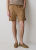 Linen-Blend Shorts with Elastic Waistband