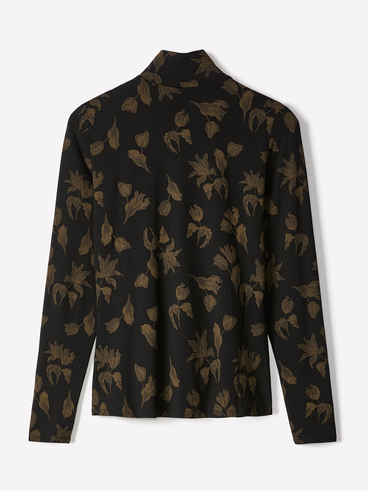 Long-Sleeve Mock-Neck Top