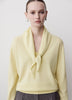 Knit Scarf Mercerized Merino Wool Triangle Neckerchief