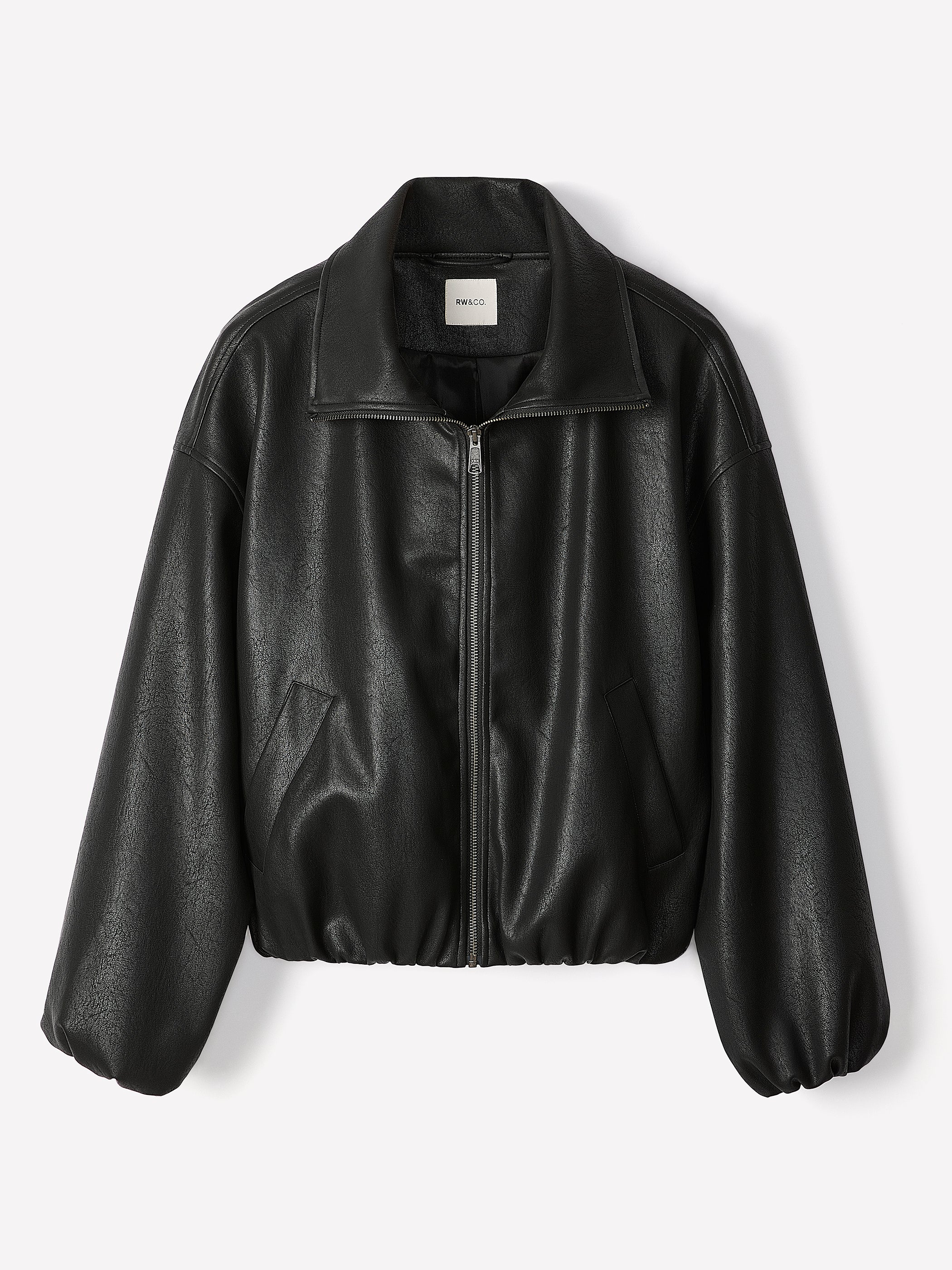 Veste Aviateur en Faux Cuir