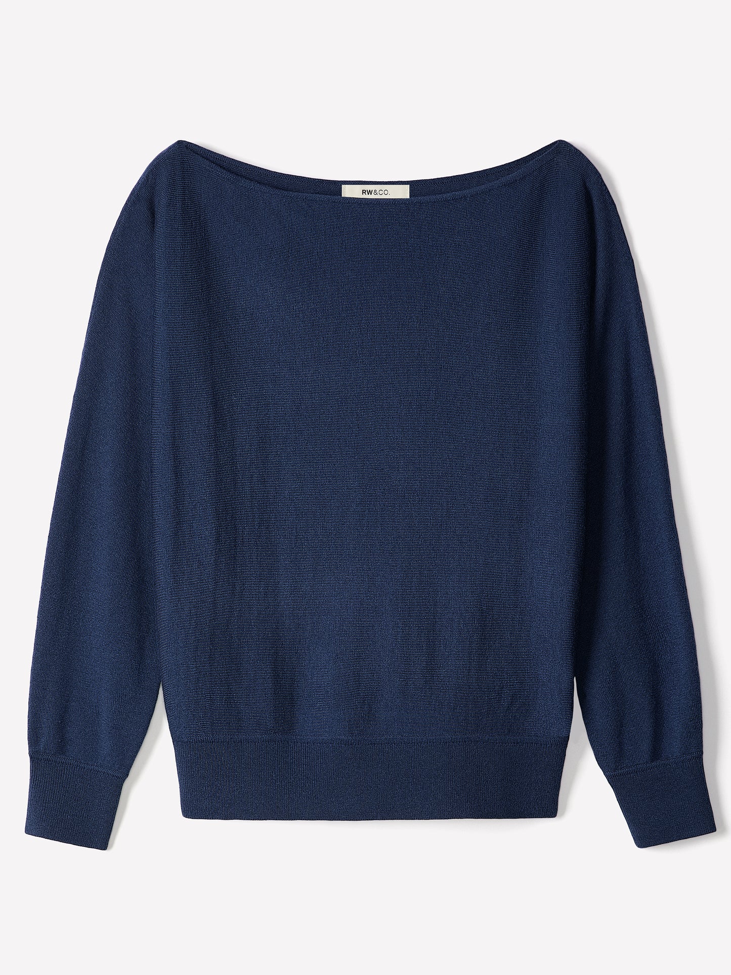 Off Shoulder Knit Sweater 100% Merino Wool