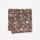Woven Silk Pocket Square Berry Floral Print