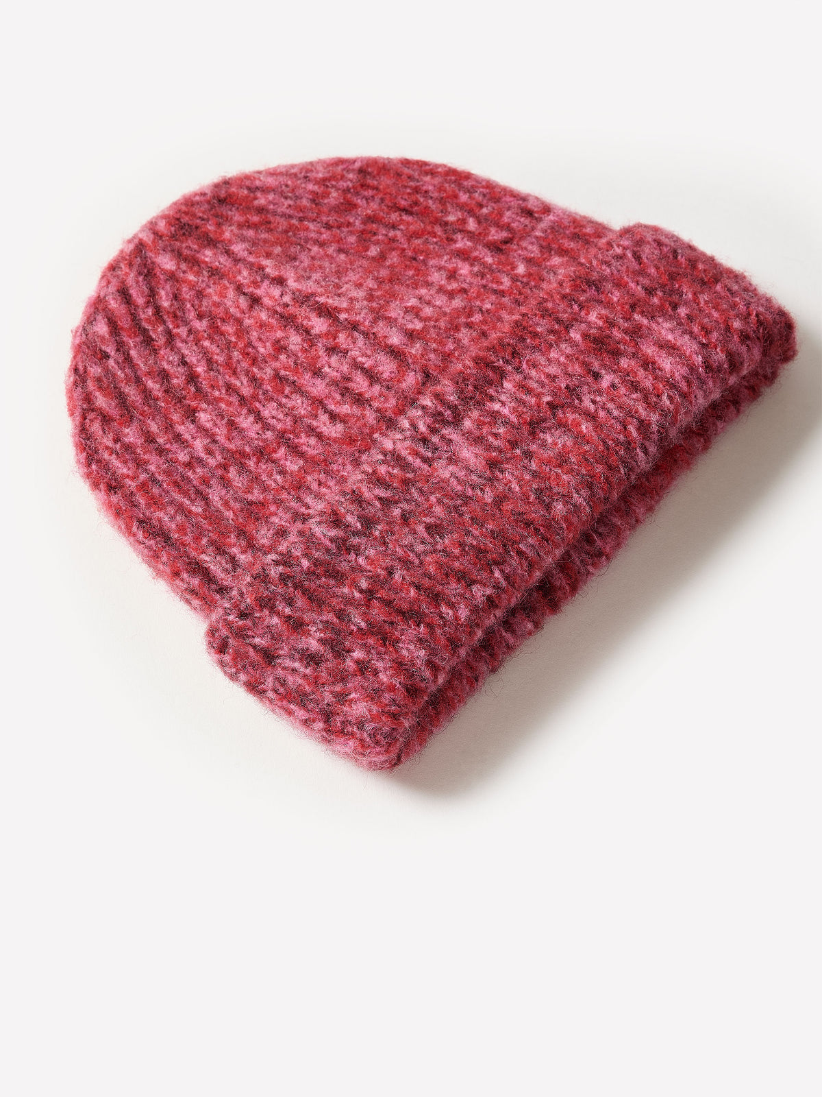 Wool Blend Marled Knit Beanie