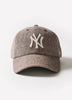 Woven Wool Blend Hat with Herringbone Pattern