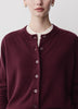 Knit Sweater Cardigan Women 100% Merino Wool Classic Fit