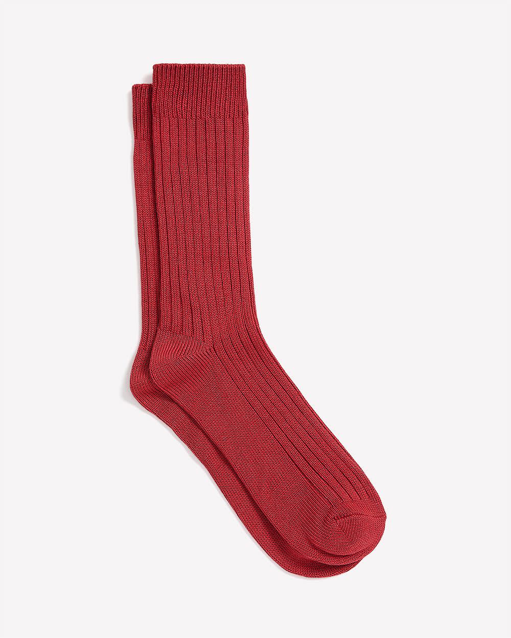 Ribbed Chunky-Knit Socks