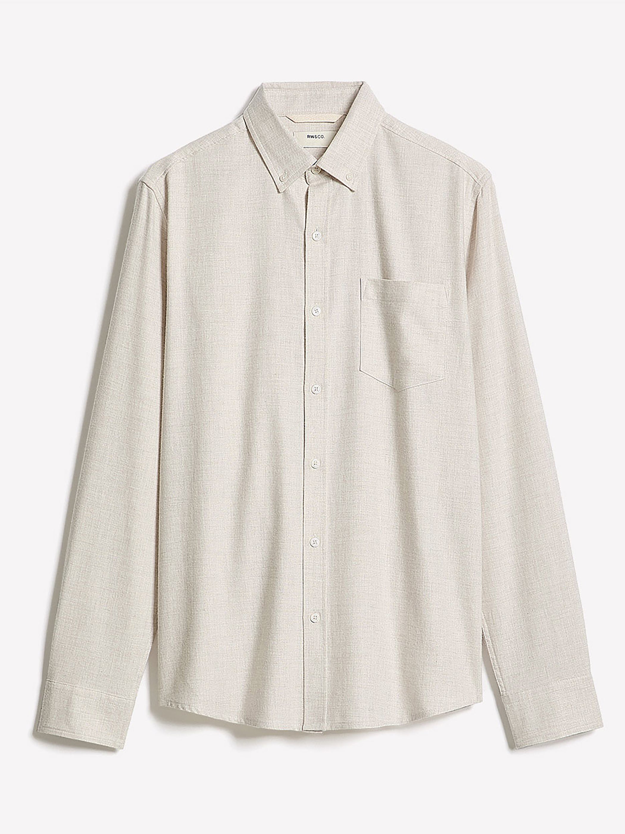 Slim-Fit Solid Flannel Shirt