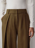 Ultra Wide High Rise Stretch Woven Pant