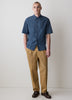 Short-Sleeve Denim Shirt