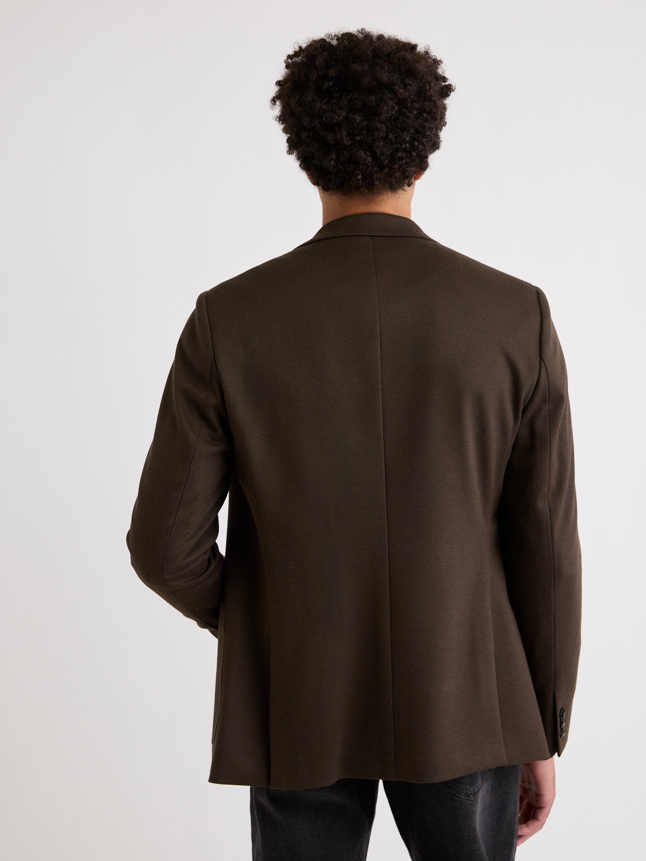 Slim-Fit Knit Blazer