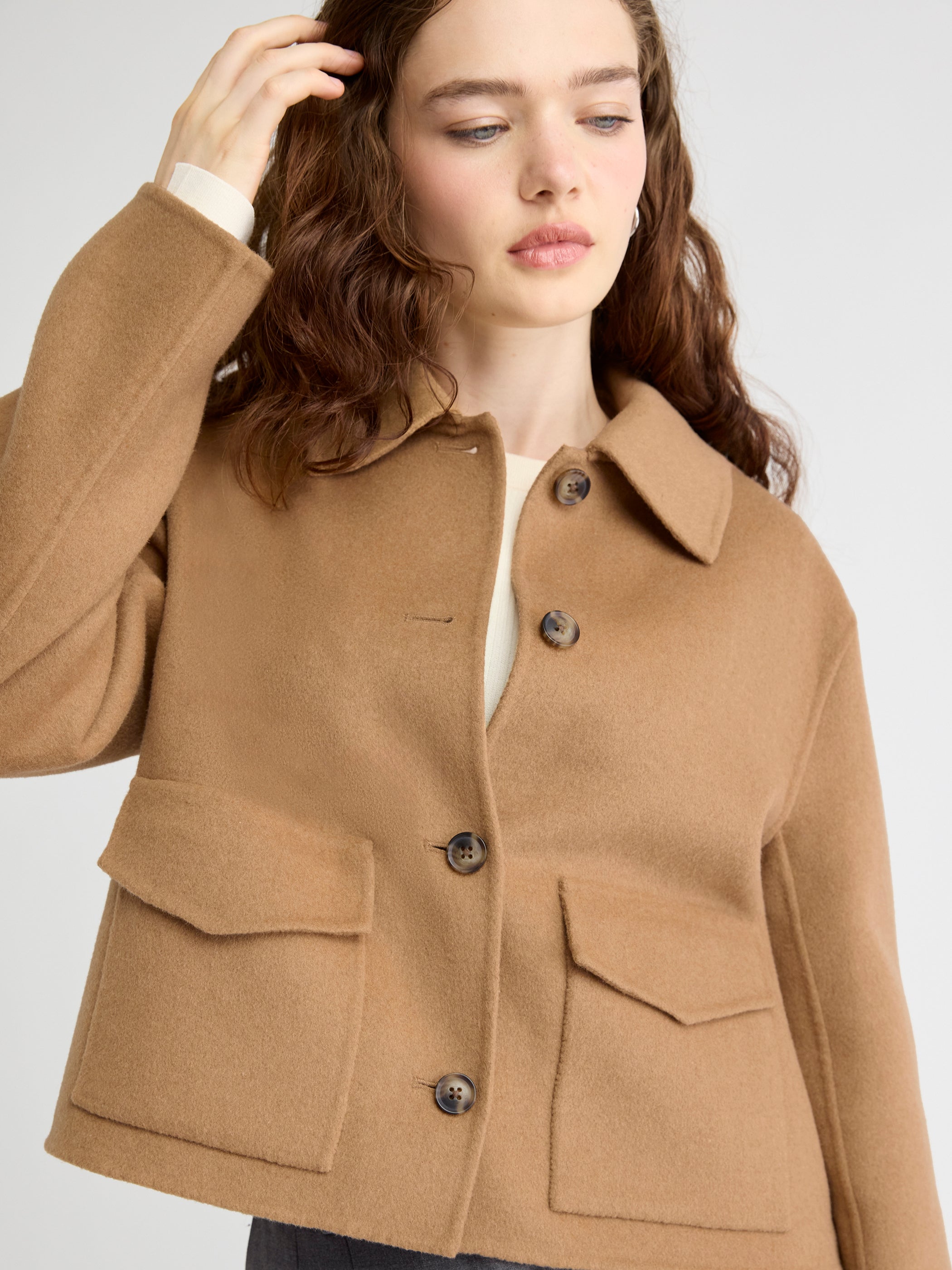 Wool-Blend Double-Face Worker Jacket | RW&CO.