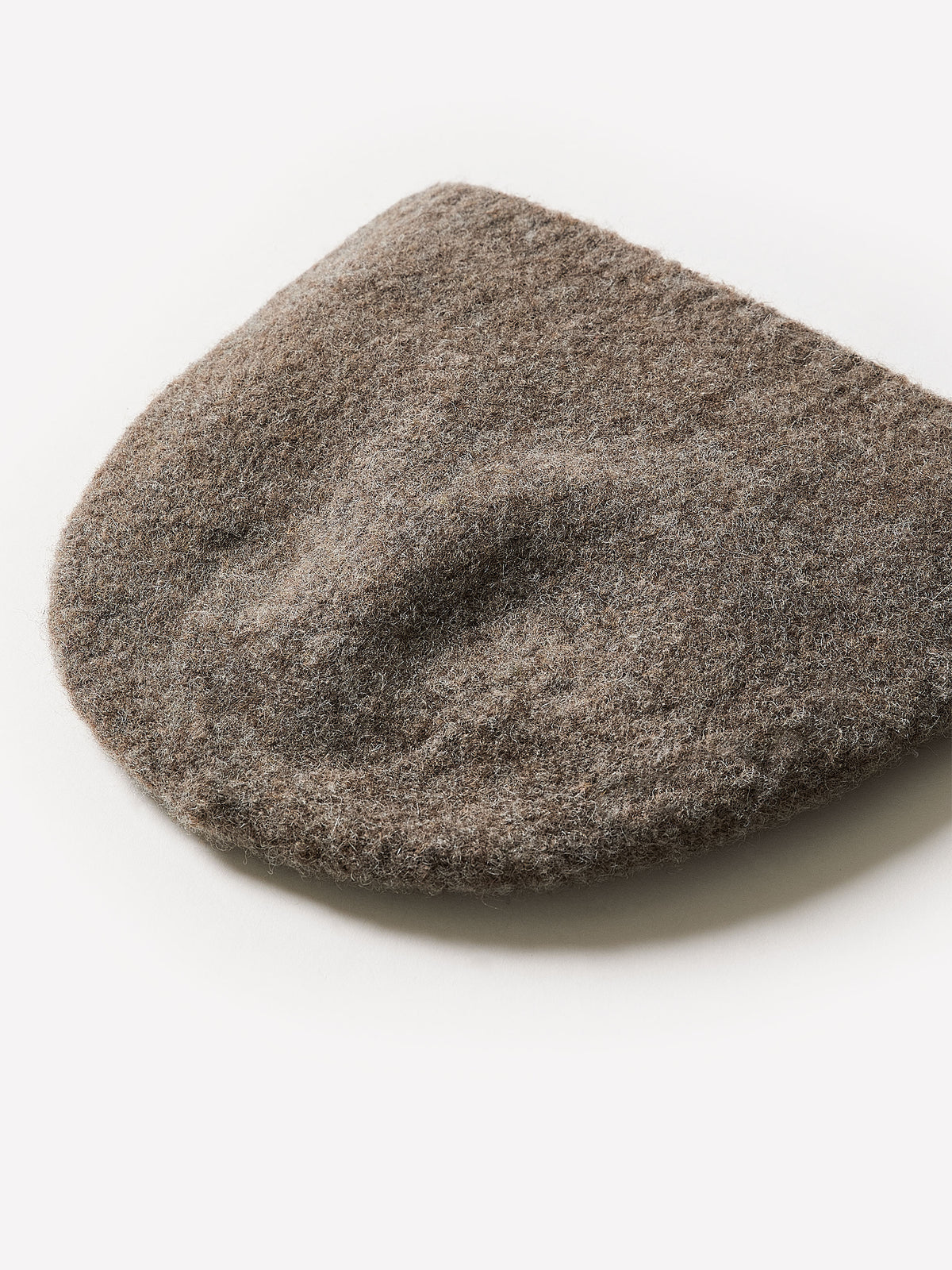 Ribbed Wool Blend Beanie Hat