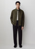Wool Blend Short Jacket Green