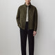 Wool Blend Short Jacket Green