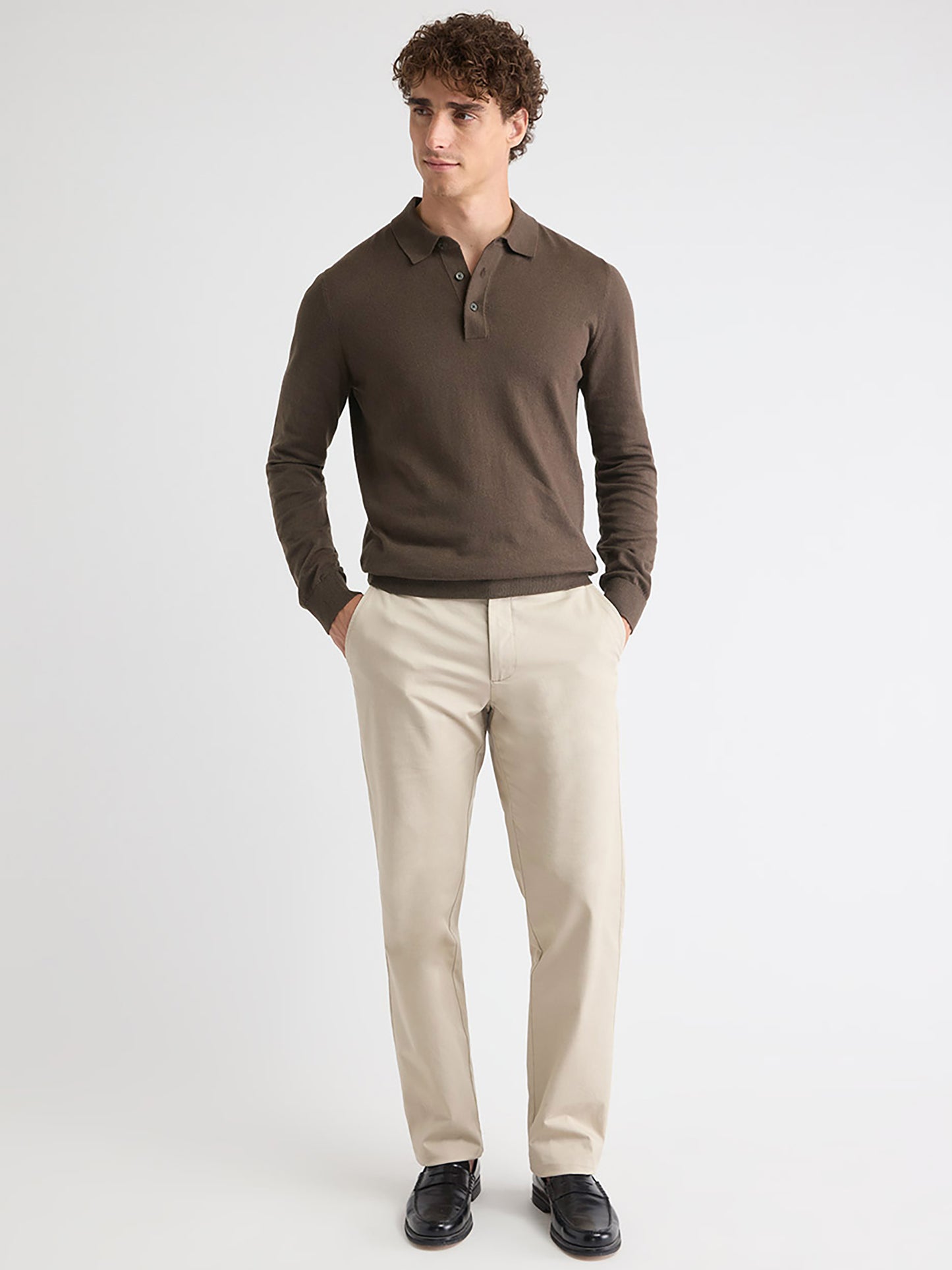 Pull Polo à Manches Longues