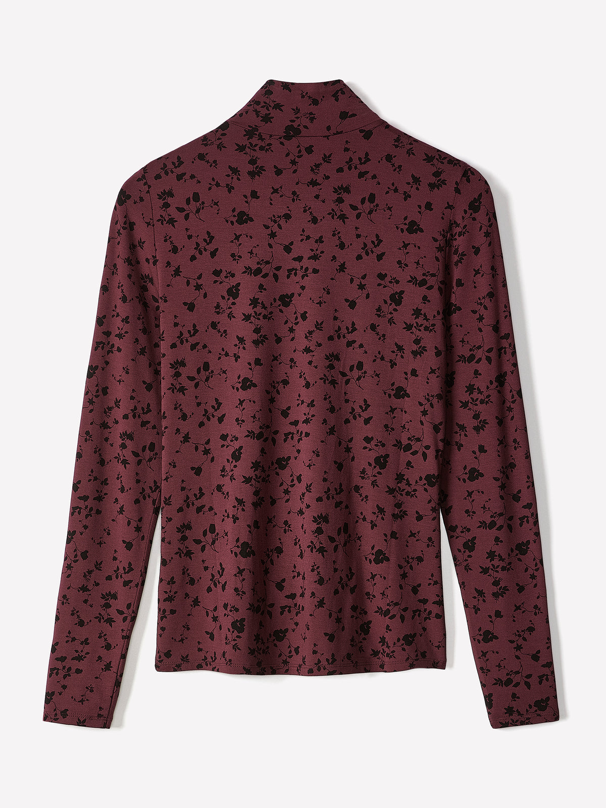 Long-Sleeve Mock-Neck Top