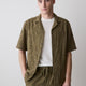 Short-Sleeve Camp-Collar Shirt with Embroidered Details