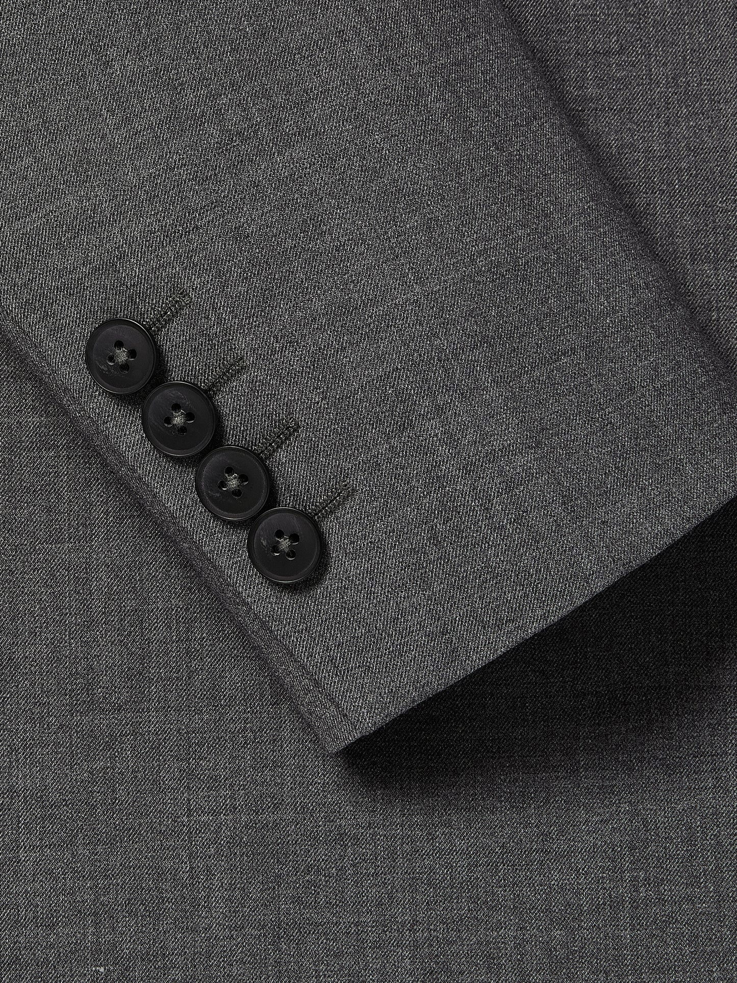 Relaxed-Fit Two-Button Twill Blazer