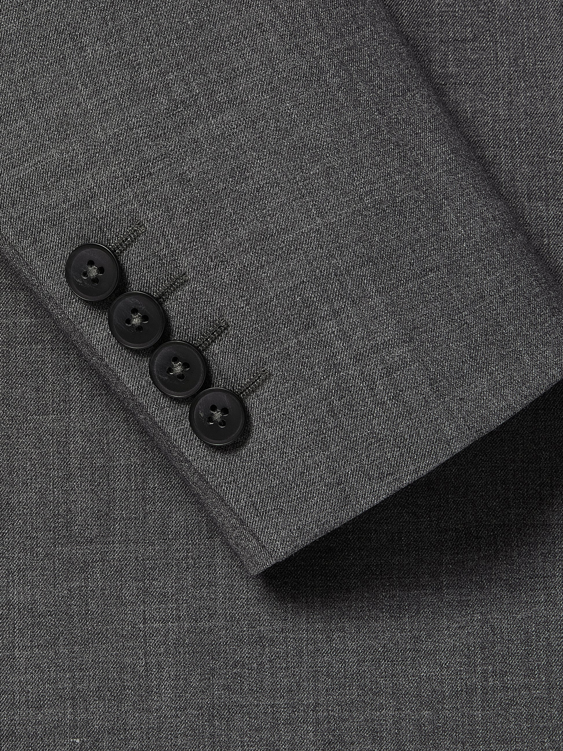 Relaxed-Fit Two-Button Twill Blazer