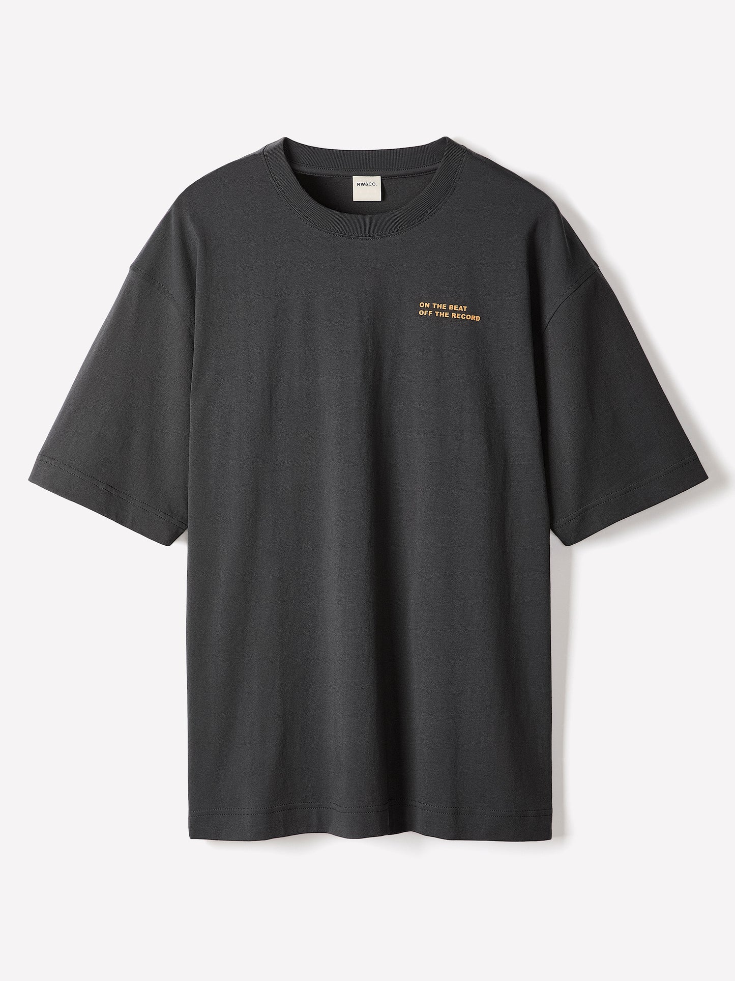 Oversized Short-Sleeve Crew-Neck Tee with Print