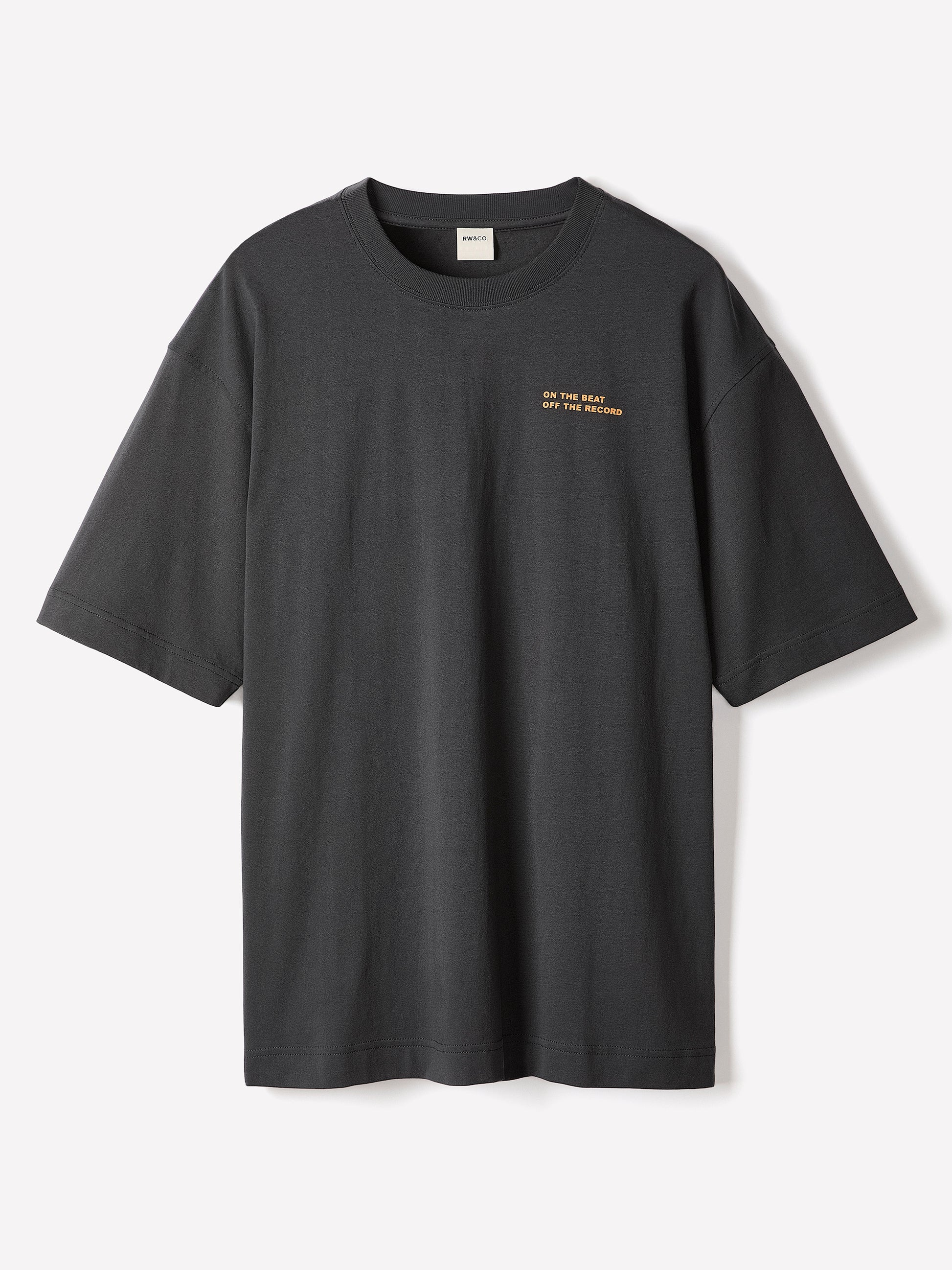 Oversized Short-Sleeve Crew-Neck Tee with Print