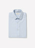 Woven Tailored Collar Shirt Large Fine Stripe