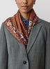 Square Silk Blend Floral Scarf 27"x27"