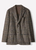 Plaid Wool-Blend Blazer